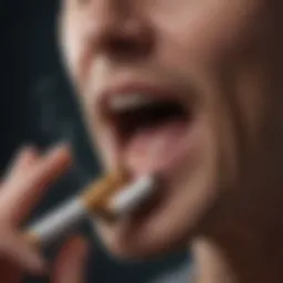Visual representation of tobacco use and its connection to oral cancer