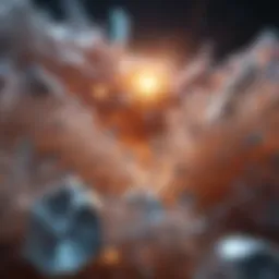 Illustration of CPPD crystals in a joint