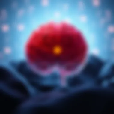 A visual representation of the brain affected by excessive sleep