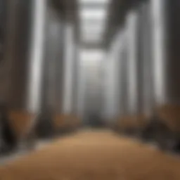 Grain bin with integrated drying system