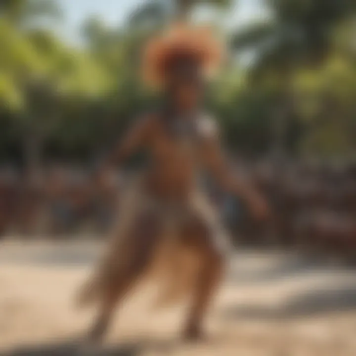 Traditional Torres Strait Islander dance performance illustrating cultural heritage.
