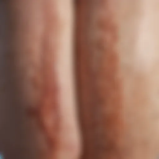 Illustration of psoriasis types and skin manifestations