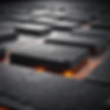 Texture and Composition of Carbon Thermal Pads Close-up of carbon thermal pad showcasing its texture and composition
