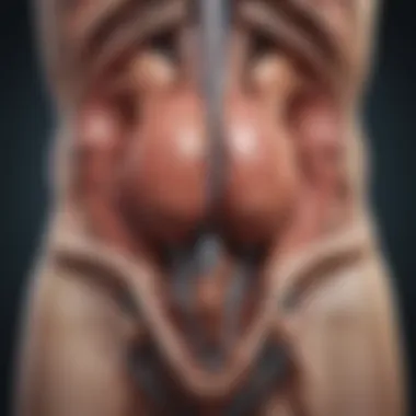 Anatomy of the Urinary System Illustration showing the urinary system anatomy