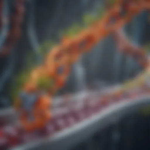 Illustration depicting metabolic pathways and energy production
